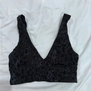 Lululemon align bra in black leopard size 6